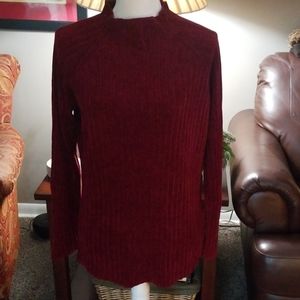 Burgundy Funnel neck sweater